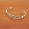 Pulsera Esclava de Acero Blanco NE226