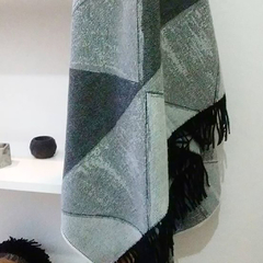 Manta/ pie de cama Triángulos Gris - Vanila Textil