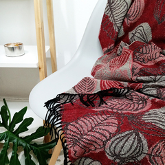 Manta/pie de cama Alocasia bordo - comprar online