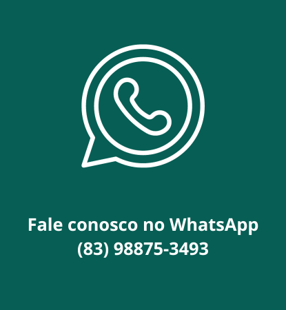 Imagem com o logo do WhatsApp e a mensagem "Fale conosco no WhatsApp (83) 9887534 93"