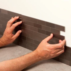 Malla, Ladrillos, Mosaicos, Acero Inox, Autoadhesiva, Decorativa - comprar online