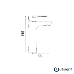 Griferia Lavatorio Vanotiry Dark Bajo - Ultragrif - comprar online