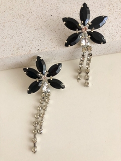 Aros Flower con strass