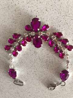 Pulsera Jazmin Fucsia