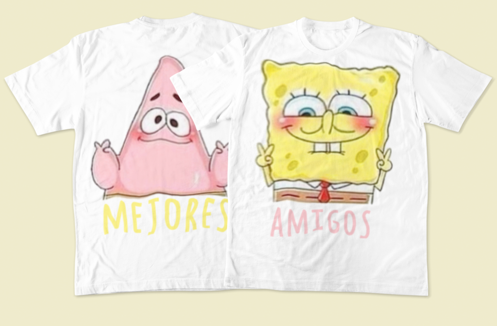Remera best friends bob y patricio - Imaginero Remera best friends bob y patricio - Imaginero