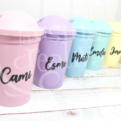Vaso con sorbete de Colores