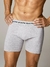 Boxer Xy Cromosoma Art. 1389 Liso algodón y lycra pinza central pierna larga S al XXL