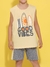 Pijama Georgette Art. 353 Niño juvenil musculosa y short algodón estampado "good vibes" T. 4 al 10 - Verano 2024 - comprar online