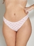 Culotte less Kiero Art. 33927 Algodón y lycra estampada "corazones" T. 3 y 4
