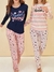Pijama So Pink Art. 11609 Dama algodón estampado "influencer" S al XL - Invierno 2022