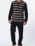 Pijama Eyelit Art. 1860 Hombre rayado cuello con botones pantalón con puño T. S al XL - Invierno 2023 - comprar online