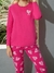 Pijama Susurro Art. 3020 Dama algodón estampado "corazones" con puño T. 1 al 8 - Invierno 2022