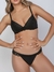 Conjunto Sexy lali Art. 2007 Triangulo soft con less con pollerita a los bordes microfibra con puntilla T. 85 al 100