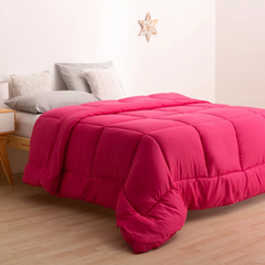 Cubrecama Oro Queen Liso NATURAL, LILA, ROJO
