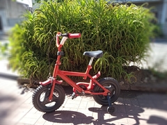 BICICLETA NIÑ@ ROJA ITALY BIKES R12 C/RUEDITAS