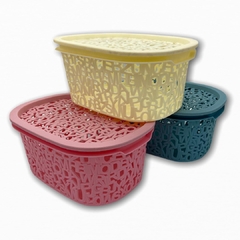 CESTA CON TAPA LETRAS