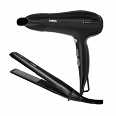 COMBO SECADOR Y PLANCHITA DE PELO ATMA CK4010P