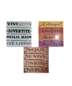 CUADRO CON FRASE 4 TABLAS