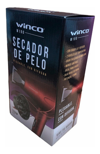 SECADOR DE PELO WINCO W190 - Comprar en 6620