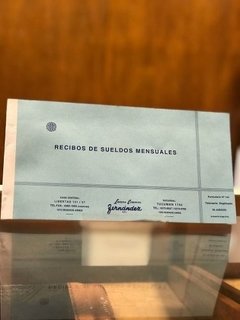 Talonario De Recibos De Sueldos Mensuales