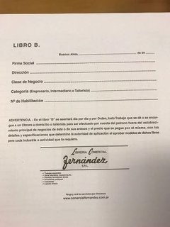 Libro Trabajo A Domicilio Libro B 48 Paginas - comprar online