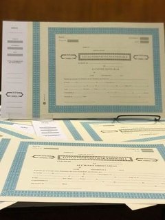 Titulos De Acciones Nominativo No Endosable - Librería Comercial Fernández SRL