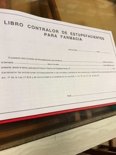 Controlador De Estupefacientes Para Farmacia 200 Páginas - comprar online