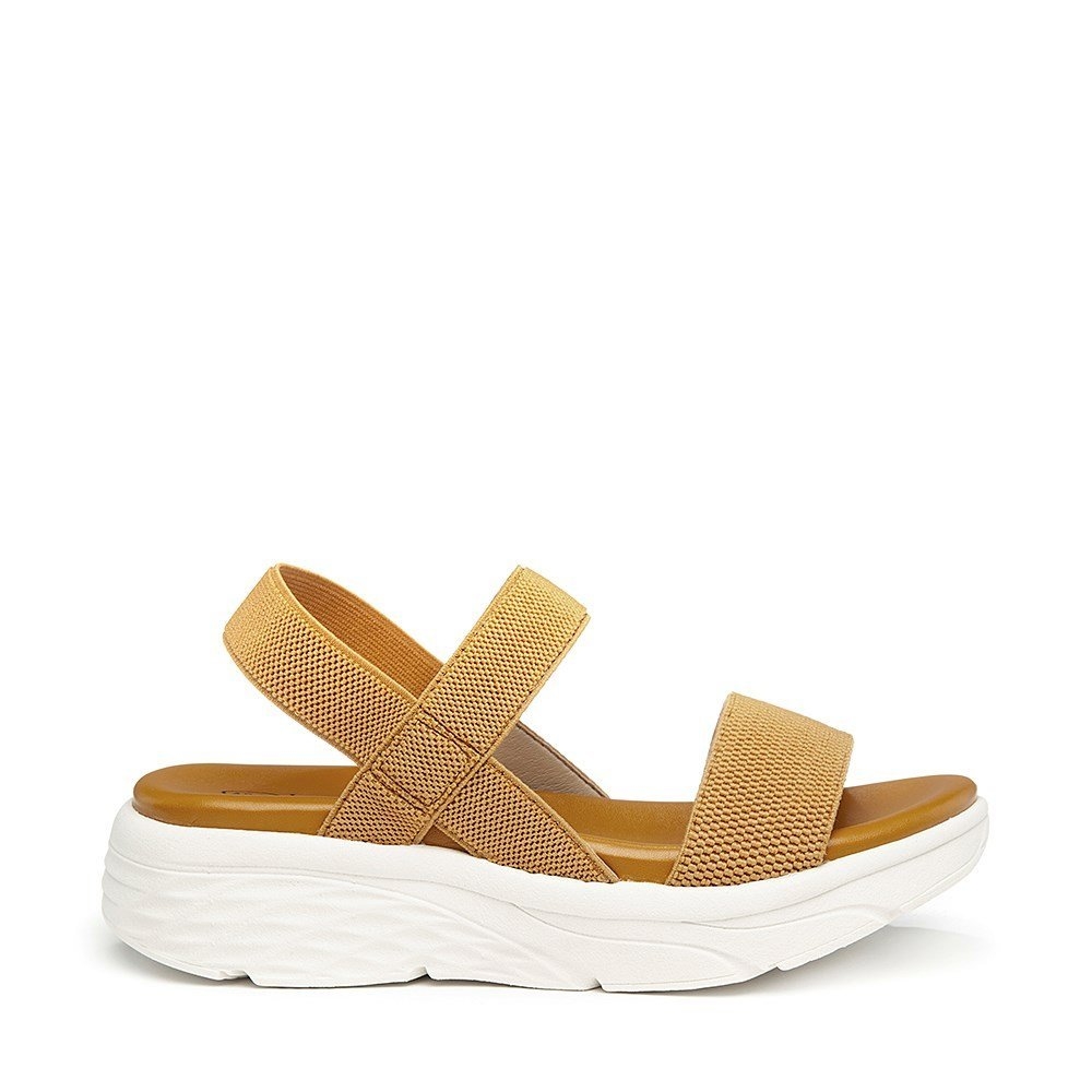 Nissa mostaza sandalia con plataforma lady stork