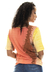 Camiseta Basica Feminina Gola V Tie Dye Laranja e Amarelo na internet