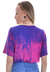 Camiseta Basica Feminina Gola V Tie Dye Academia Roxa na internet
