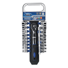 Set llave crique encastre 3/8" 20 piezas mm con accesorios - FMT-018
