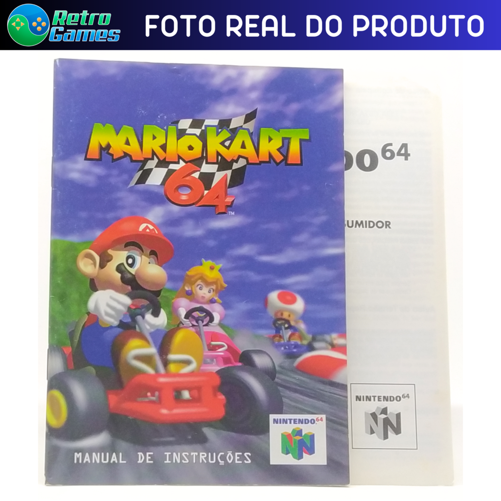 Nintendo 64 + Jogo Mario Kart ou MARIO 64 Completinho Pronto Para Jogar