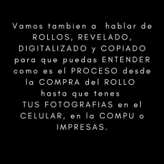 CUPO COMPLETO - CLASE PRESENCIAL DE INTRODUCCION A LA FOTOGRAFIA ANALOGICA - tienda online