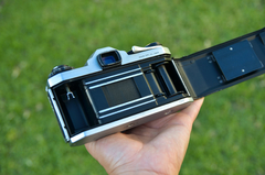 Imagen de Asahi Pentax SV con lente Super Takumar 55 mm f2 y estuche original