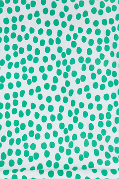 Imagen de LUNARES VERDE / TUSOR CRUDO