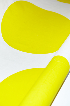 CIRCULOS Ø45 AMARILLO / TUSOR CRUDO / ANCHO 1,50