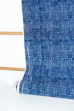 FIBRON CRUZADO AZUL / TUSOR CRUDO - comprar online