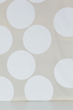 CIRCULOS Ø45 BLANCO / TUSOR CRUDO
