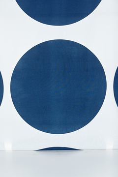 CIRCULOS Ø70 AZUL /TUSOR CRUDO - comprar online