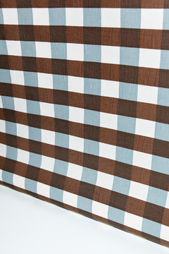 CUADRILLE VICHY CELESTE OW + LUNA/OKS TEXTIL X METRO - comprar online