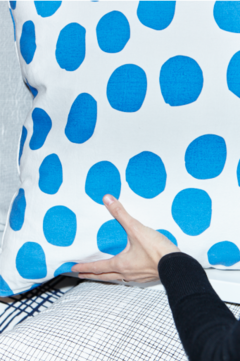 LUNAR AZUL / TUSOR BLANCO - comprar online