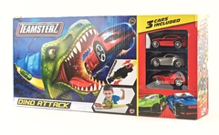 Pista Teamsterz Dino Attack con 3 autos