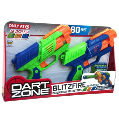 dart zone pistola dardos 26 cm blitz