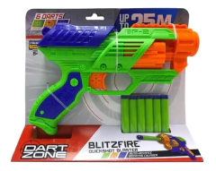 dart zone pistola dardos 26 cm