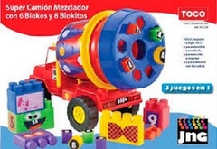Super camión mezclador Bravo Jr.c/6 blokos y 8 blokitos