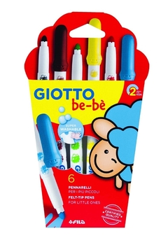 MARCADOR GIOTTO BEBE 6 COLORES