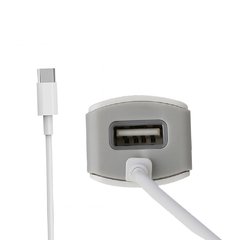 Cargador Auto 1 USB + Cabñe Tipo C 3.1A - comprar online