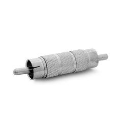 Adaptador RCA Macho a RCA Macho ( Metalico )