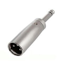 Adaptador Plug 6.5 Mono a Canon Macho ( Metalico ) - comprar online