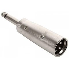 Adaptador Plug 6.5 Mono a Canon Macho ( Metalico ) - Arte Digital